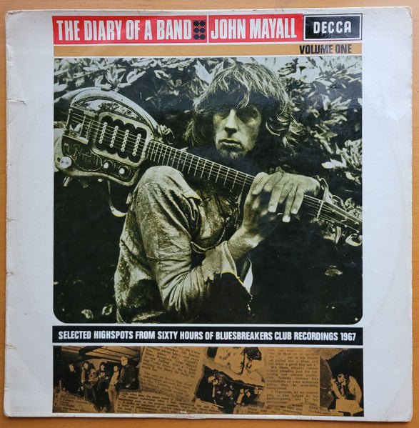 John Mayall – The Diary Of A Band (Volume One) LP vinyl record, image 1 of 5
