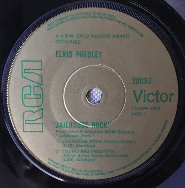 Elvis Presley – Jailhouse Rock 7" vinyl record, image 2 of 4