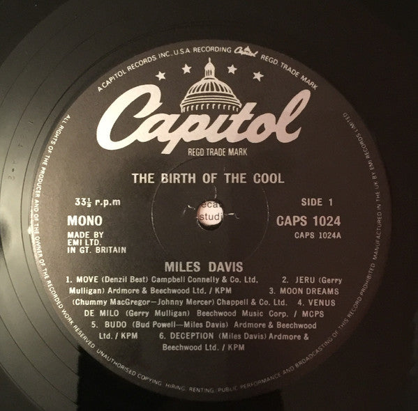 Miles Davis – The Birth Of The Cool LP vinyl record, image 3 of 4