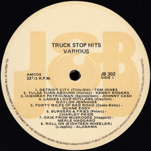 Various – Truck Stop Hits LP vinyl record, image 3 of 4