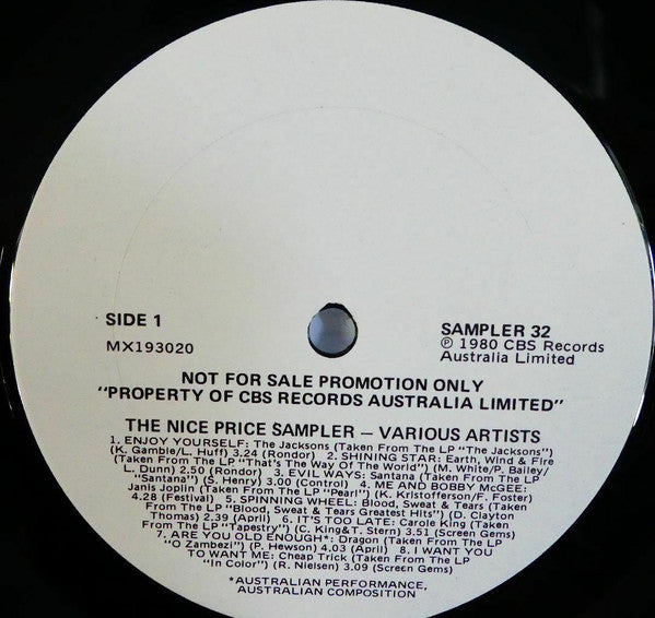 Various – The Nice Price Sampler LP vinyl record, image 2 of 3