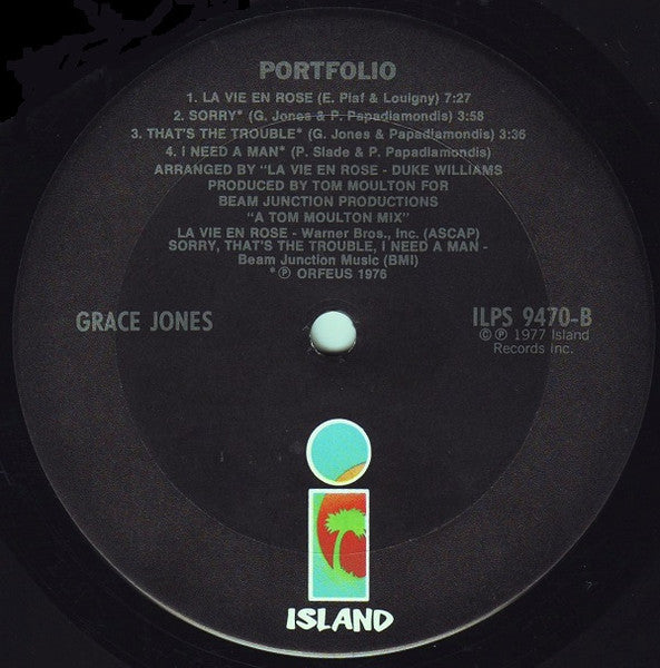 Grace Jones – Portfolio LP vinyl record, image 4 of 5