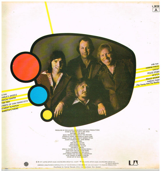 The Ventures – T.V. Themes LP vinyl record, image 2 of 4
