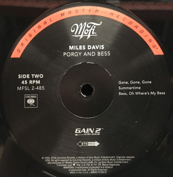 Miles Davis – Porgy And Bess (2xLP) LP vinyl record, image 5 of 7