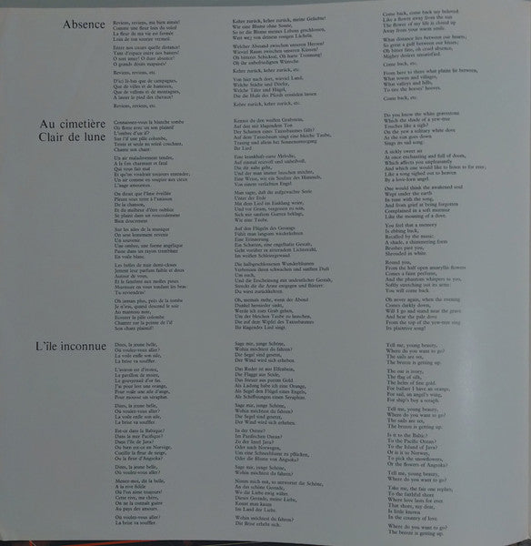 Hector Berlioz – Complete Songs With Orchestra Including „Les Nuits D’Été” LP vinyl record, image 10 of 10
