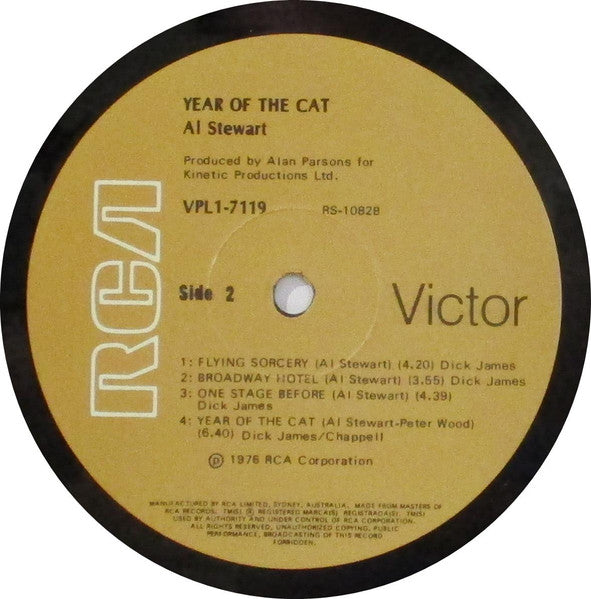 Al Stewart – Year Of The Cat LP vinyl record, image 6 of 6