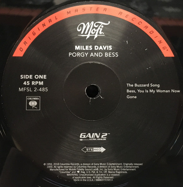 Miles Davis – Porgy And Bess (2xLP) LP vinyl record, image 4 of 7