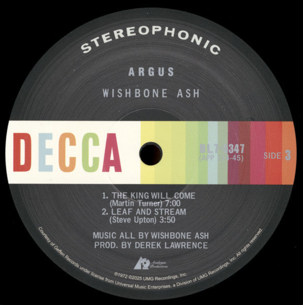 Wishbone Ash – Argus (2x12") LP vinyl record, image 7 of 10