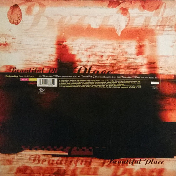 Paul van Dyk – Beautiful Place (Salt Tank Remix) 12" vinyl record, image 2 of 4
