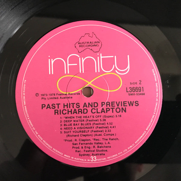 Richard Clapton – Past Hits & Previews LP vinyl record, image 6 of 6