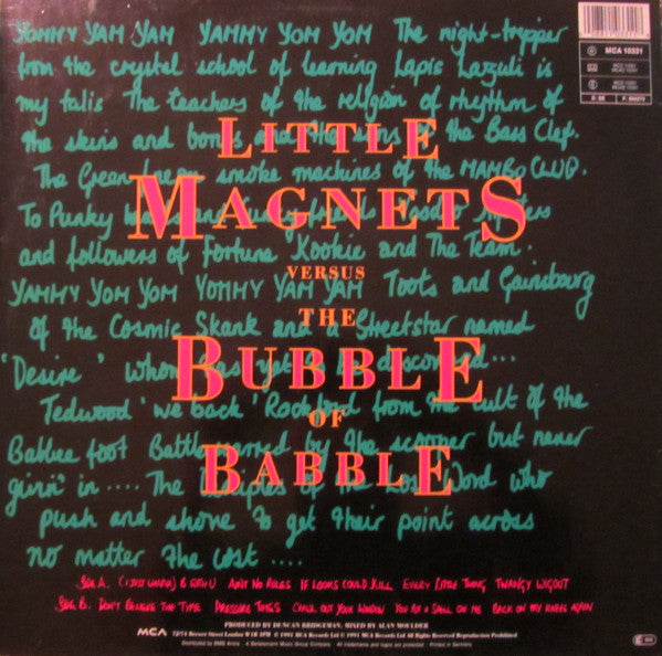 Transvision Vamp – Little Magnets Versus The Bubble Of Babble LP vinyl record, image 2 of 7