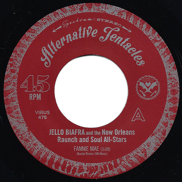 Jello Biafra And The New Orleans Raunch And Soul All-Stars – Fannie Mae 7" vinyl record, image 2 of 3