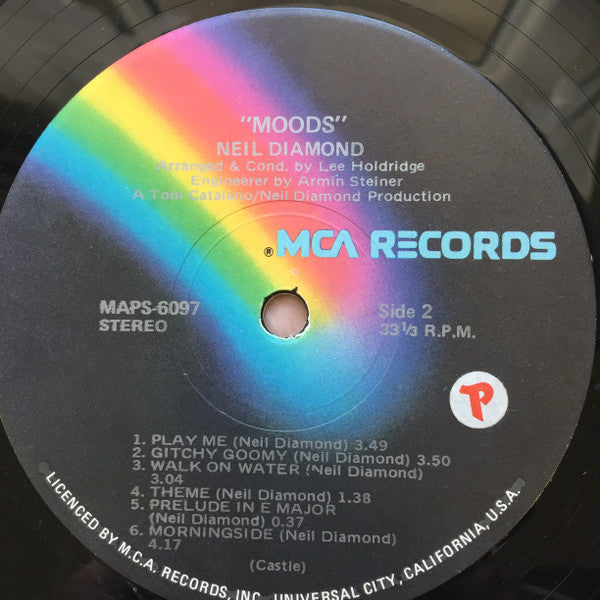 Neil Diamond – Moods LP vinyl record, image 4 of 4