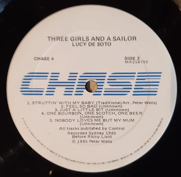 Lucy Desoto – Three Girls and a Sailor LP vinyl record, image 4 of 4