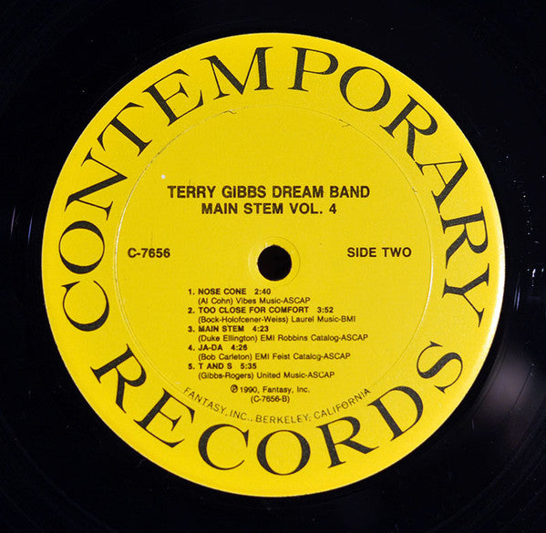 Terry Gibbs Dream Band – Volume Four Main Stem LP vinyl record, image 4 of 4
