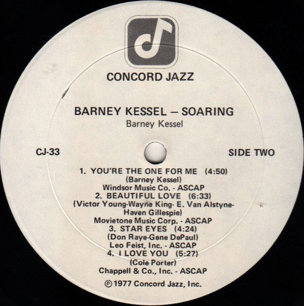 Barney Kessel – Soaring LP vinyl record, image 4 of 4