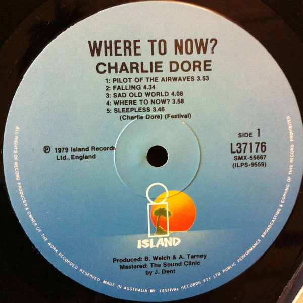 Charlie Dore – Where To Now LP vinyl record, image 3 of 4