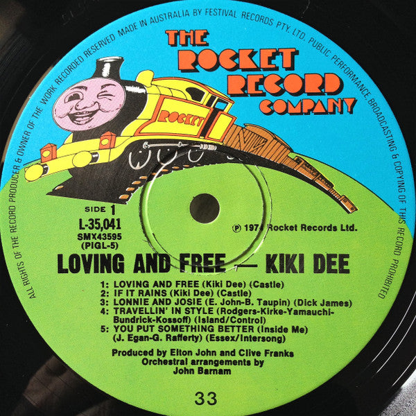 Kiki Dee – Loving And Free LP vinyl record, image 3 of 4