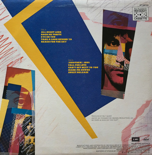 Billy Squier – Signs Of Life LP vinyl record, image 2 of 6