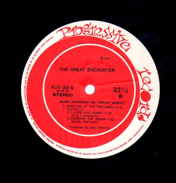 Buddy DeFranco - Tal Farlow Quintet – The Great Encounter LP vinyl record, image 6 of 6