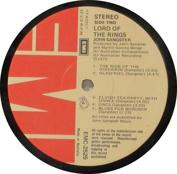 John Sangster – Lord Of The Rings (2xLP) LP vinyl record, image 6 of 8