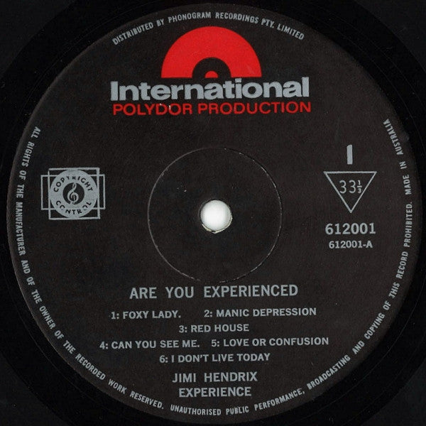 The Jimi Hendrix Experience – Are You Experienced LP vinyl record, image 3 of 4