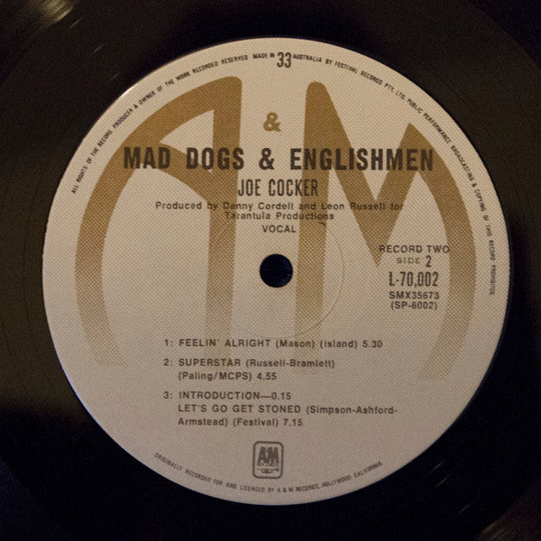 Joe Cocker – Mad Dogs & Englishmen (2xLP) LP vinyl record, image 4 of 7