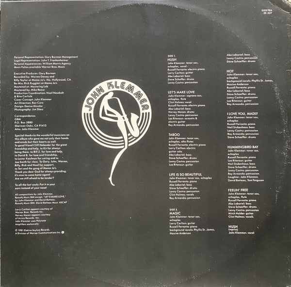 John Klemmer – Hush LP vinyl record, image 3 of 6
