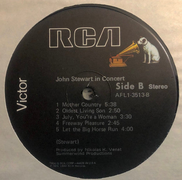 John Stewart – In Concert LP vinyl record, image 3 of 3