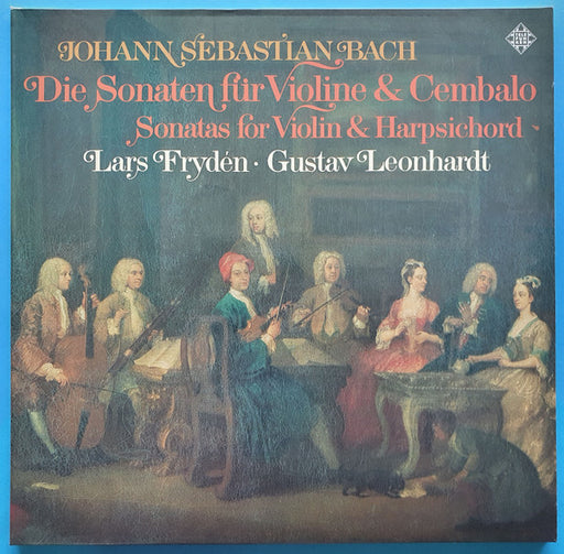 Johann Sebastian Bach, Lars Frydén, Gustav Leonhardt – Die Sonaten Für Violine & Cembalo = Sonatas For Violin & Harpsichord (2xLP) LP vinyl record, image 1 of 6