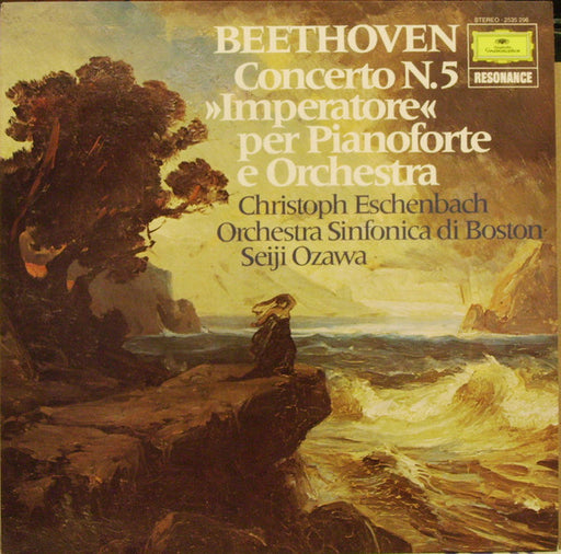 Ludwig van Beethoven, Christoph Eschenbach, Boston Symphony Orchestra, Seiji Ozawa – Concerto N. 5 »Imperatore« Per Pianoforte E Orchestra LP vinyl record, image 1 of 2
