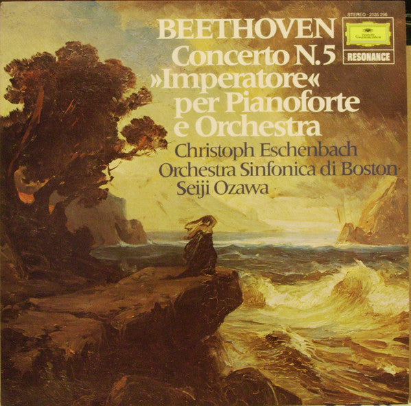 Ludwig van Beethoven, Christoph Eschenbach, Boston Symphony Orchestra, Seiji Ozawa – Concerto N. 5 »Imperatore« Per Pianoforte E Orchestra LP vinyl record, image 1 of 2