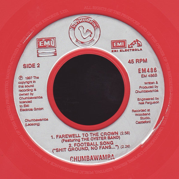 Chumbawamba – Tubthumping 7" vinyl record, image 4 of 4