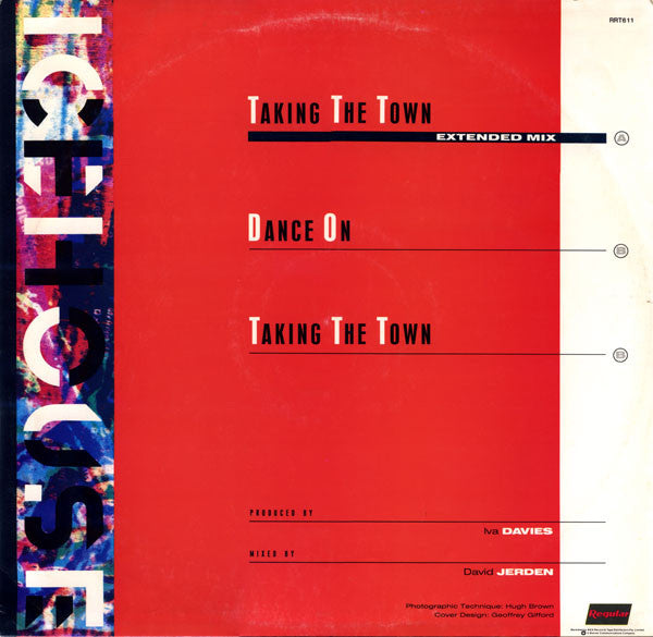 Icehouse – Taking The Town 12" vinyl record, image 2 of 4