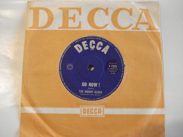 The Moody Blues – Go Now ! / It's Easy Child 7" vinyl record, image 3 of 3