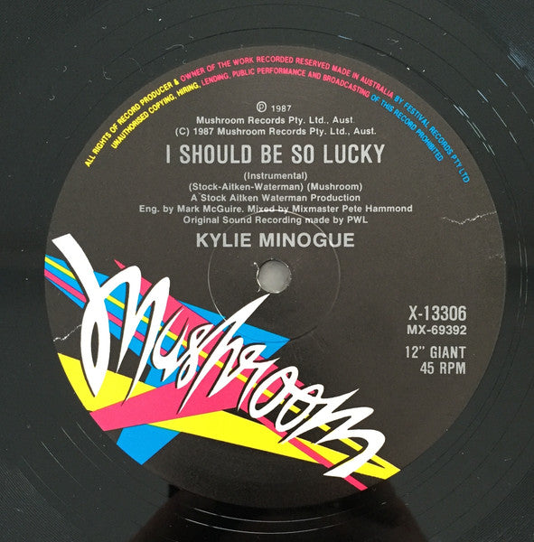 Kylie Minogue – I Should Be So Lucky 12" vinyl record, image 4 of 4