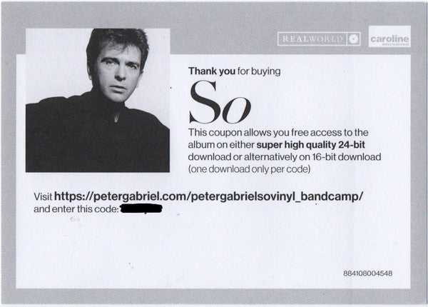 Peter Gabriel – So LP vinyl record, image 9 of 9