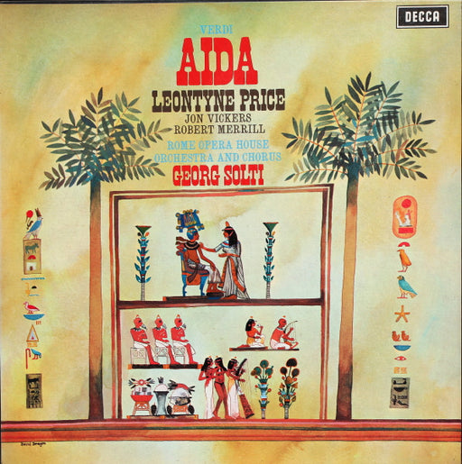 Giuseppe Verdi, Leontyne Price, Jon Vickers, Robert Merrill, Orchestra Del Teatro Dell'Opera Di Roma, Coro Del Teatro Dell'Opera Di Roma, Georg Solti – Aida (3xLP) LP vinyl record, image 1 of 2