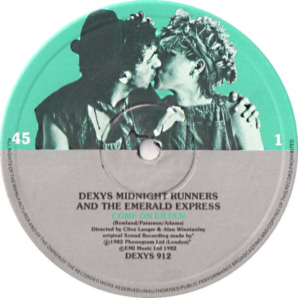 Dexys Midnight Runners, The Emerald Express – Come On Eileen 12" vinyl record, image 3 of 4