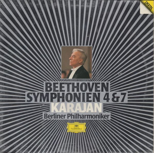 Ludwig Van Beethoven, Herbert Von Karajan, Berliner Philharmoniker – Symphonien 4 & 7 LP vinyl record, image 1 of 5