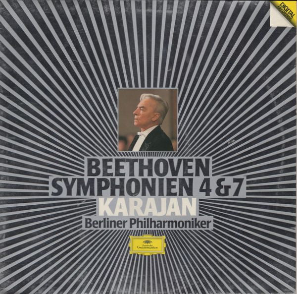 Ludwig Van Beethoven, Herbert Von Karajan, Berliner Philharmoniker – Symphonien 4 & 7 LP vinyl record, image 1 of 5