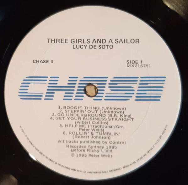 Lucy Desoto – Three Girls and a Sailor LP vinyl record, image 3 of 4