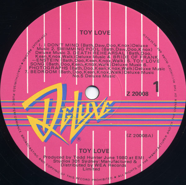 Toy Love – Toy Love LP vinyl record, image 6 of 7