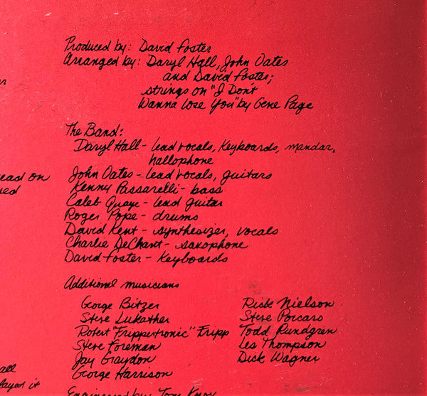 Daryl Hall & John Oates – Along The Red Ledge LP vinyl record, image 3 of 9