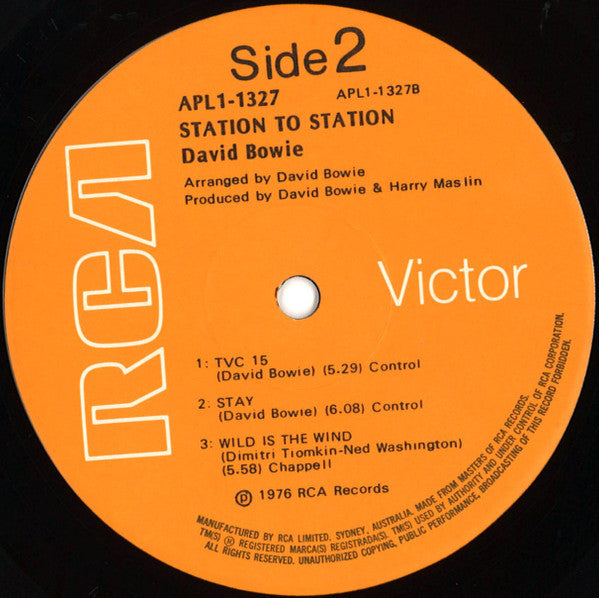 David Bowie – Station To Station LP vinyl record, image 5 of 5
