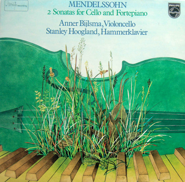 Felix Mendelssohn-Bartholdy, Anner Bylsma, Stanley Hoogland – 2 Sonatas For Cello And Fortepiano LP vinyl record, image 1 of 4