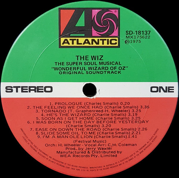 Various – The Wiz (The Super Soul Musical "Wonderful Wizard Of Oz") LP vinyl record, image 3 of 4