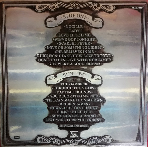 Kenny Rogers – Twenty Greatest Hits LP vinyl record, image 2 of 5