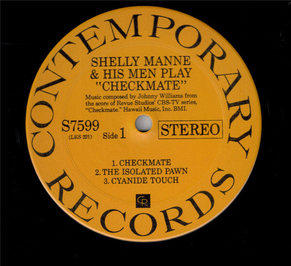 Shelly Manne & His Men – Shelly Manne & His Men Play "Checkmate" LP vinyl record, image 3 of 4
