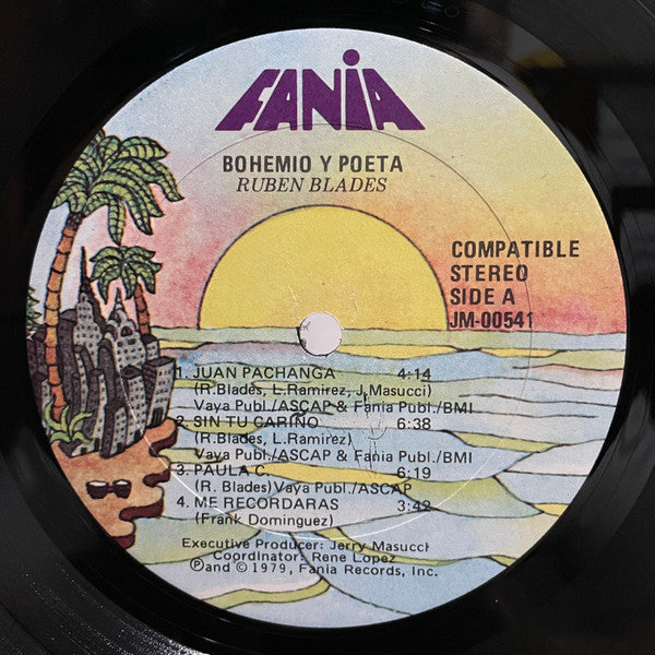 Ruben Blades – Bohemio Y Poeta LP vinyl record, image 3 of 4